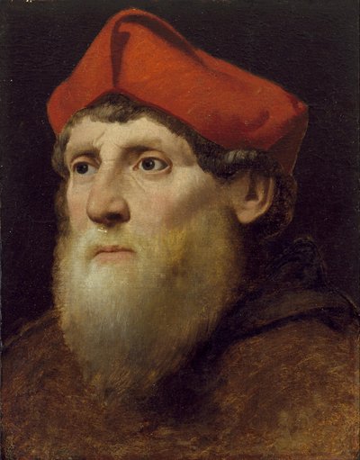 Portrait of a Bearded Prelate by Unbekannt Unbekannt